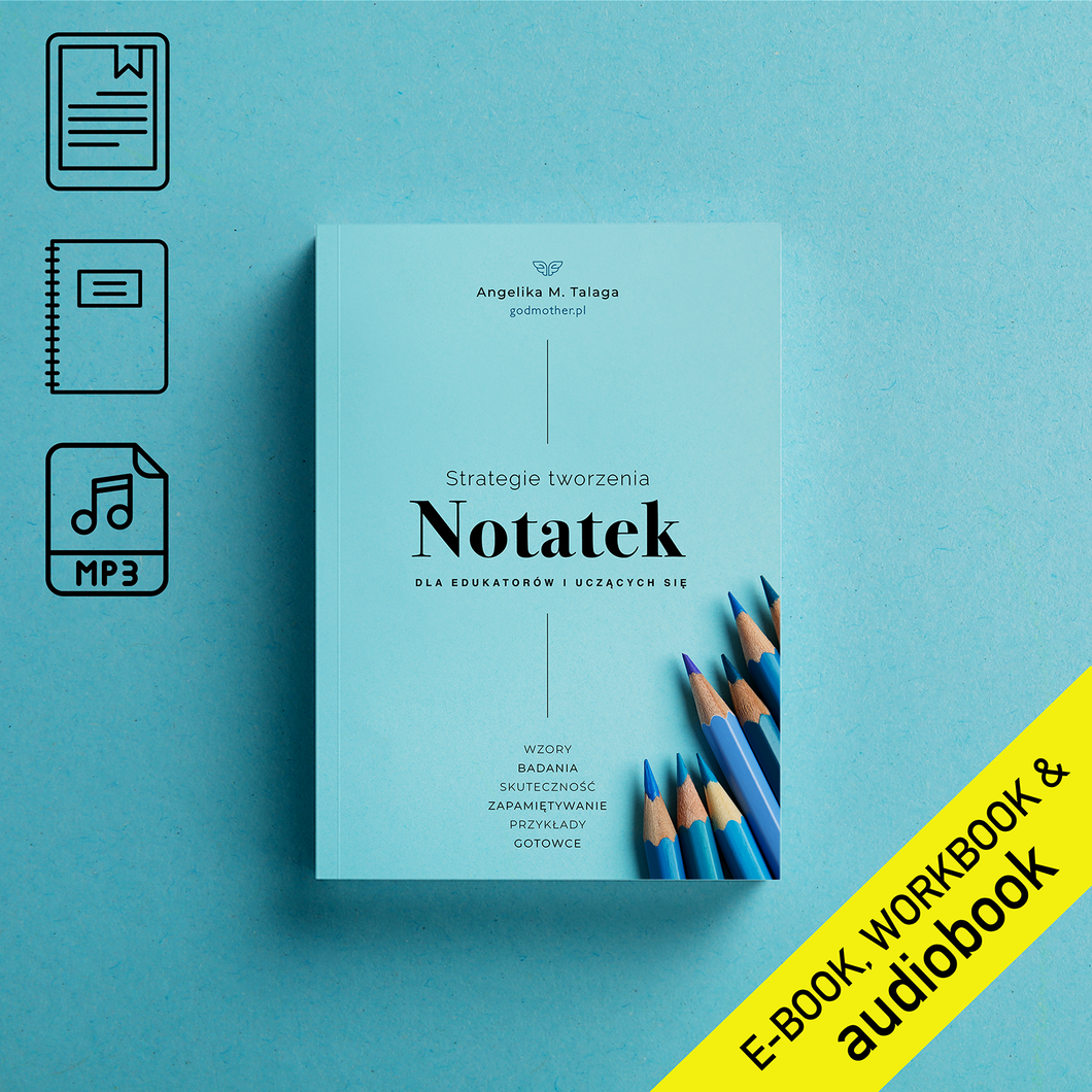 ZESTAW: Strategie tworzenia notatek dla edukatorów i uczących się  | E-book & Audiobook & Workbook